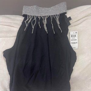 Inc new with tags size Medium embellished neck with satin tie closure in back